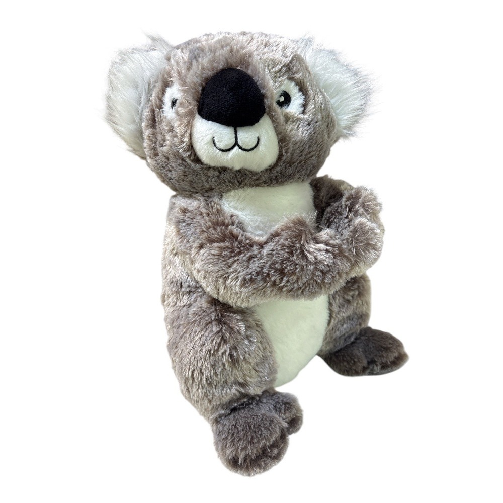 Multipet International Koala Plush Dog Toy Grey White Soft Stuffed Animal 12"